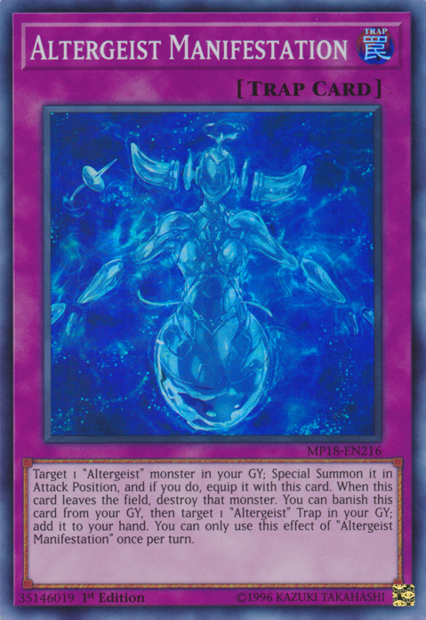 Altergeist Manifestation [MP18-EN216] Super Rare | Good Games Adelaide SA