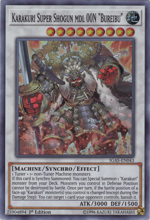 Karakuri Super Shogun mdl 00N "Bureibu" [IGAS-EN043] Super Rare | Good Games Adelaide SA