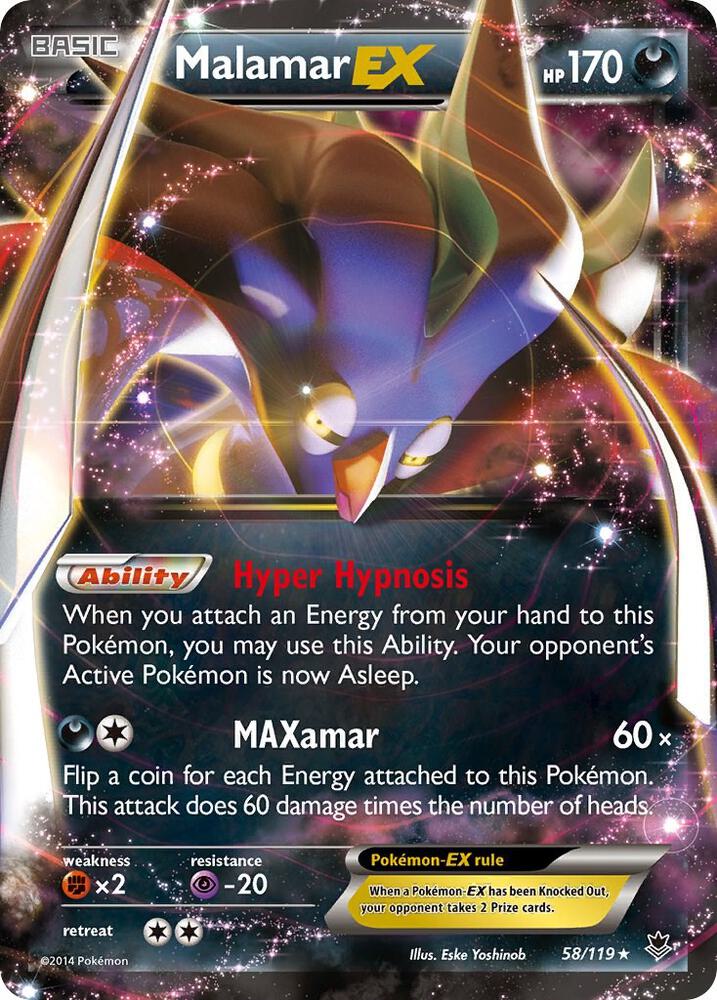 Malamar EX 58/119 (XY - Phantom Forces)  - Holofoil | Good Games Adelaide SA