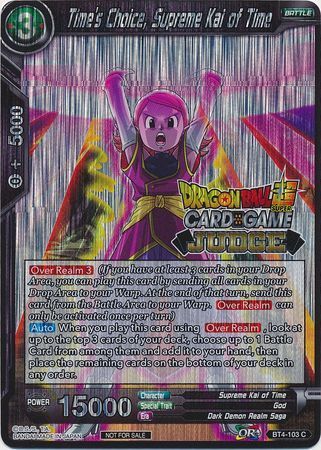 Time's Choice, Supreme Kai of Time [BT4-103] | Good Games Adelaide SA