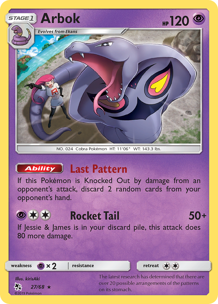 Arbok (27/68) [Sun & Moon: Hidden Fates] | Good Games Adelaide SA