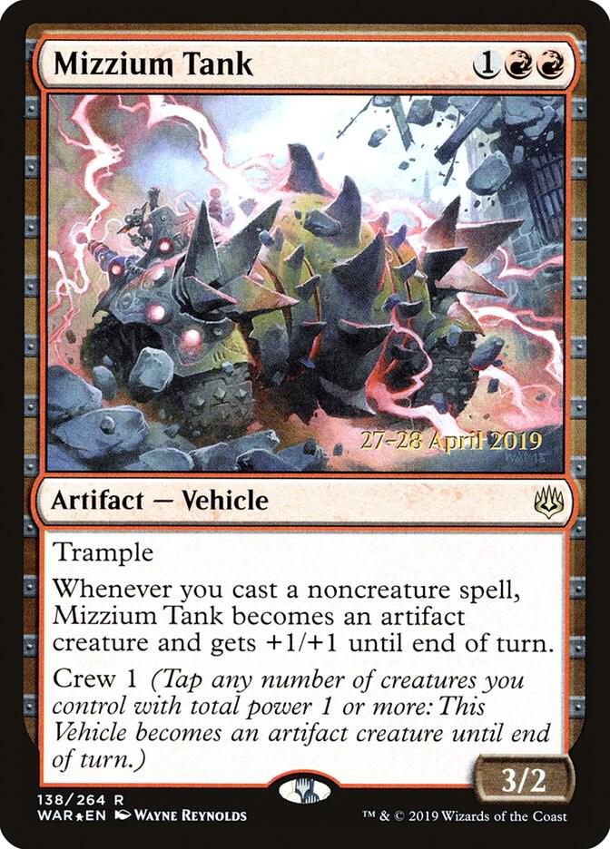 Mizzium Tank 138 (Prerelease Cards)  - Foil | Good Games Adelaide SA