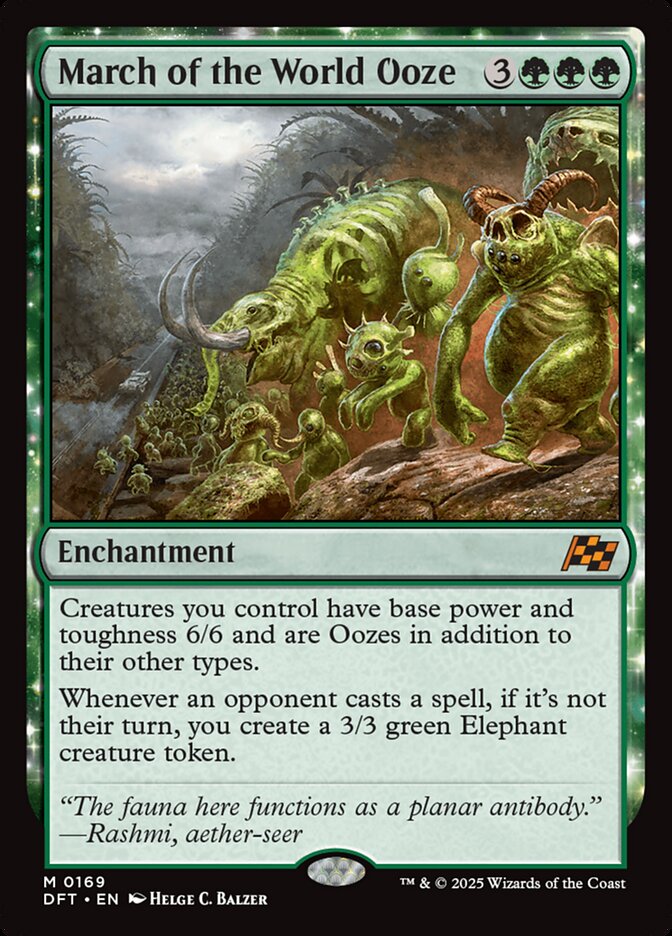March of the World Ooze 169 (Aetherdrift)  - Foil | Good Games Adelaide SA