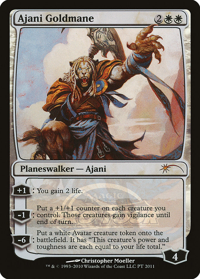 Ajani Goldmane (2011 Pro Tour) [Pro Tour Promos] | Good Games Adelaide SA