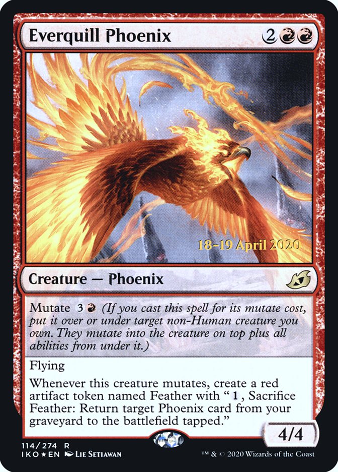 Everquill Phoenix  [Ikoria: Lair of Behemoths Prerelease Promos] | Good Games Adelaide SA