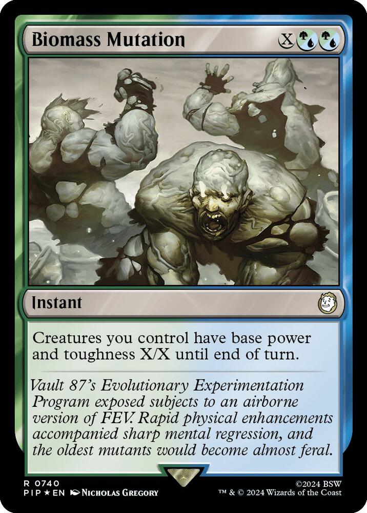 Biomass Mutation Surge Foil 740 (Universes Beyond: Fallout)  - Foil | Good Games Adelaide SA