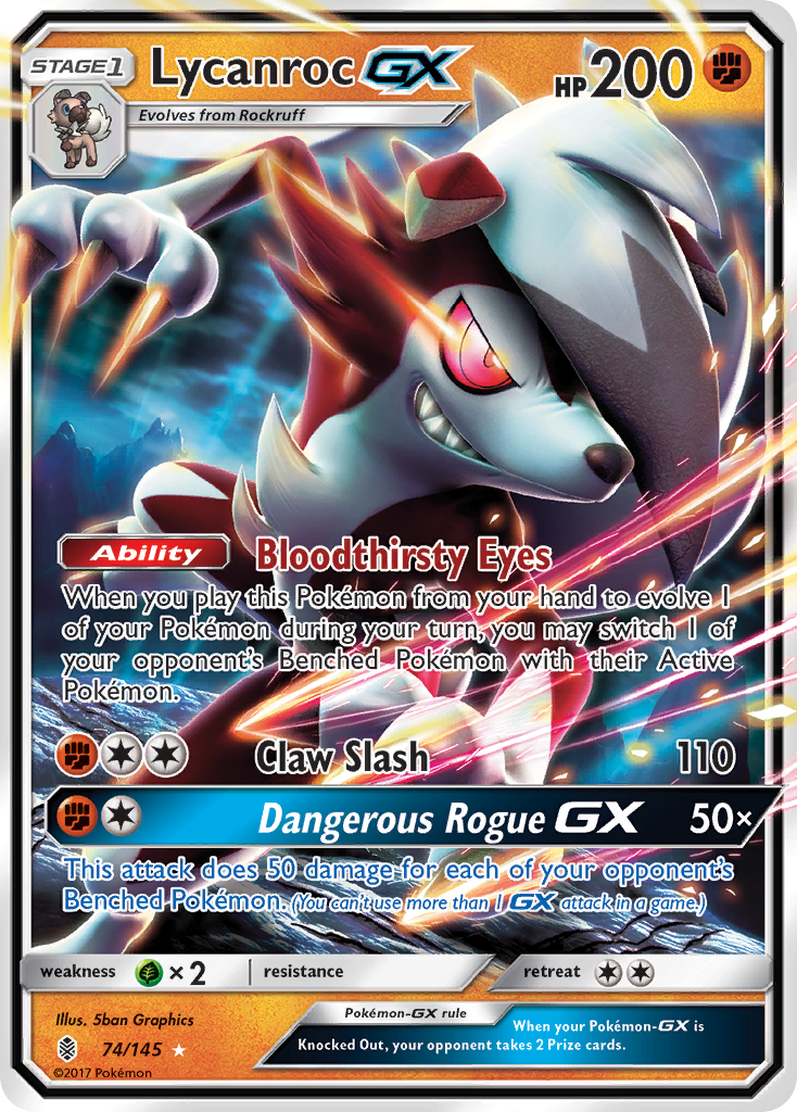 Lycanroc GX (74/145) [Sun & Moon: Guardians Rising] | Good Games Adelaide SA