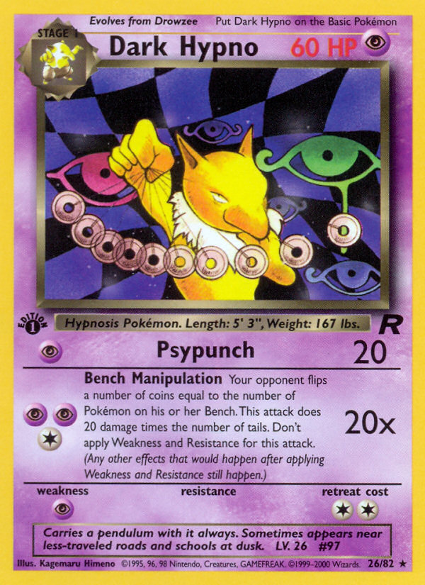 Dark Hypno (26/82) [Team Rocket 1st Edition] | Good Games Adelaide SA