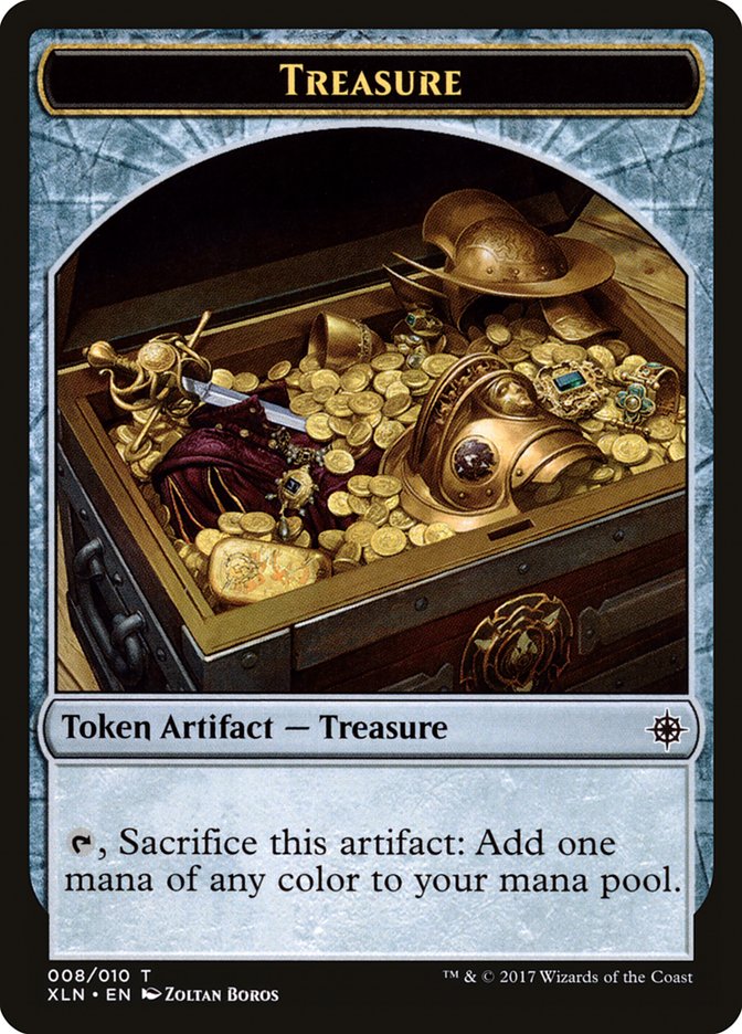 Dinosaur // Treasure (008) Double-sided Token [Ixalan Tokens] | Good Games Adelaide SA