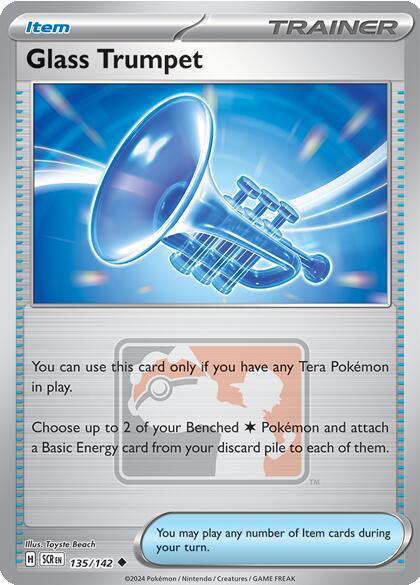 Glass Trumpet 135/142 (League & Championship Cards)  - Reverse Holofoil | Good Games Adelaide SA