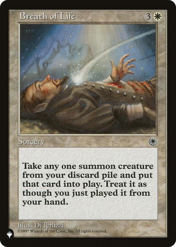 Breath of Life  (The List Reprints)  | Good Games Adelaide SA