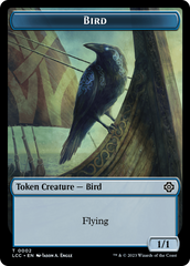 Bird // Merfolk (0003) Double-Sided Token [The Lost Caverns of Ixalan Commander Tokens] | Good Games Adelaide SA