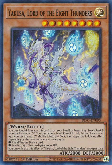 Yakusa, Lord of the Eight Thunders [DIFO-EN095] Super Rare | Good Games Adelaide SA