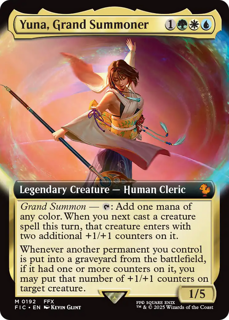 Yuna, Grand Summoner (Extended Art) [FINAL FANTASY Commander] | Good Games Adelaide SA