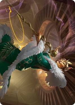 Kitt Kanto Mayhem Diva Art Card Gold Stamped Signature 42 (Art Series: Streets of New Capenna)  | Good Games Adelaide SA