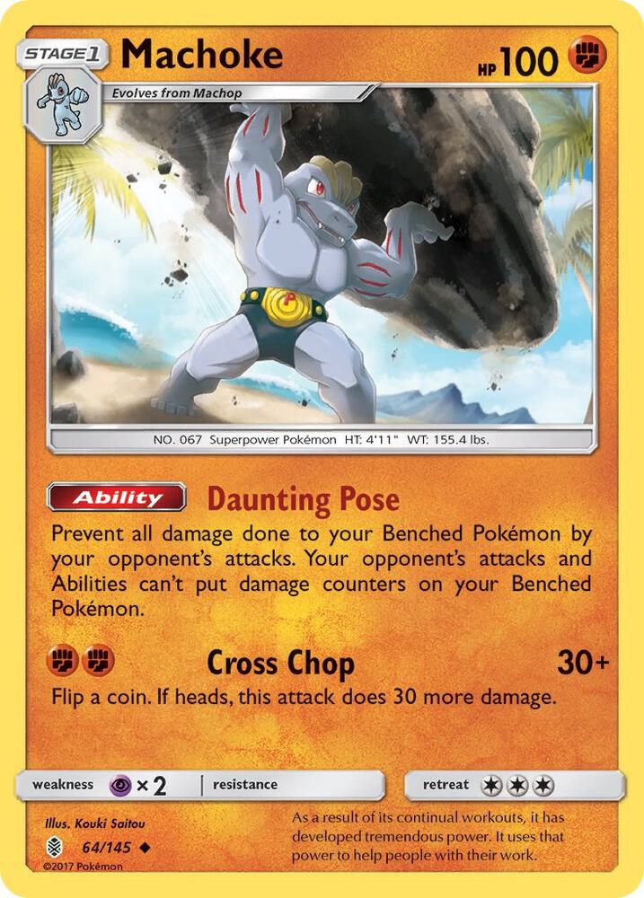 Machoke 64/145 (SM - Guardians Rising)  | Good Games Adelaide SA