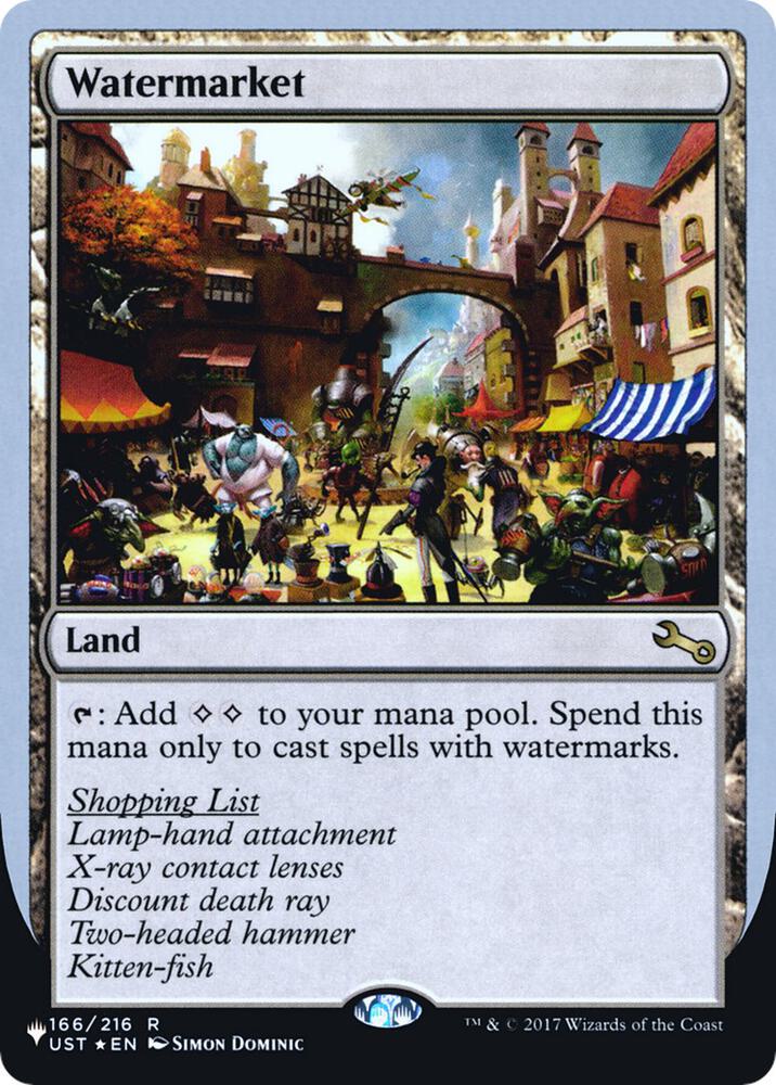 Watermarket 166/216 (The List Reprints)  - Foil | Good Games Adelaide SA