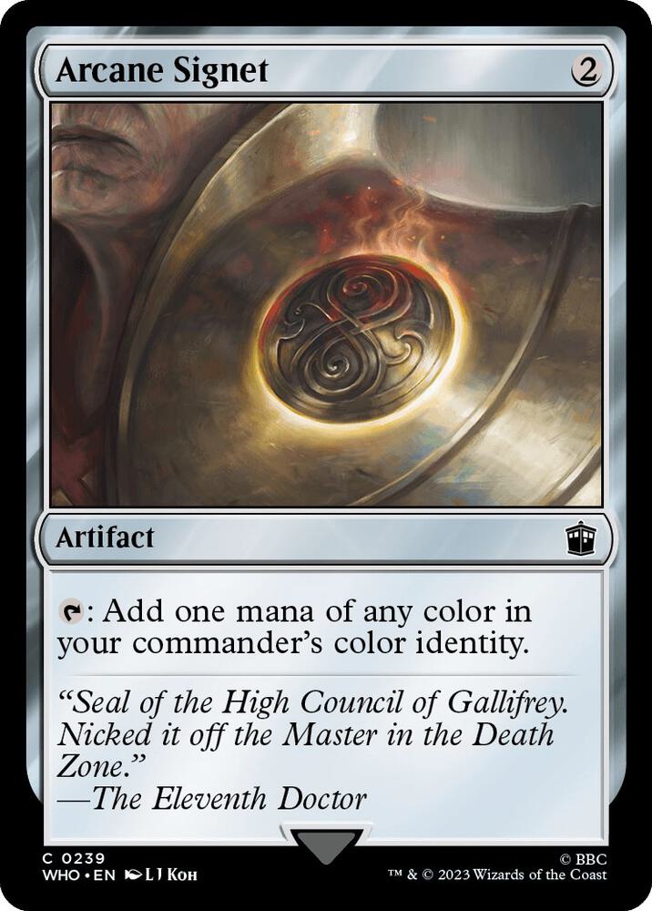 Arcane Signet 239 (Universes Beyond: Doctor Who)  - Foil | Good Games Adelaide SA