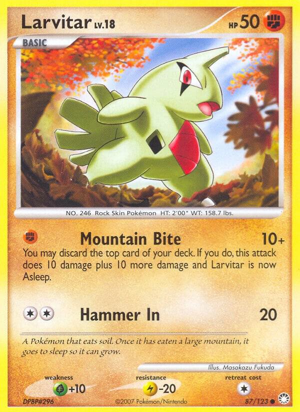 Larvitar 87/123 (Mysterious Treasures)  | Good Games Adelaide SA