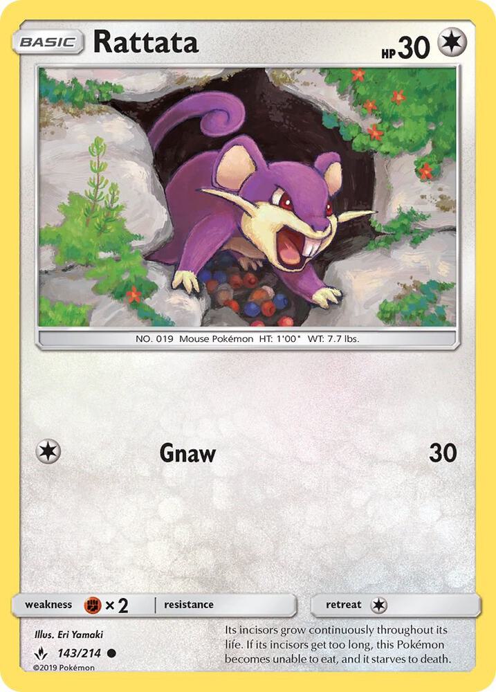 Rattata 143/214 (SM - Unbroken Bonds)  | Good Games Adelaide SA