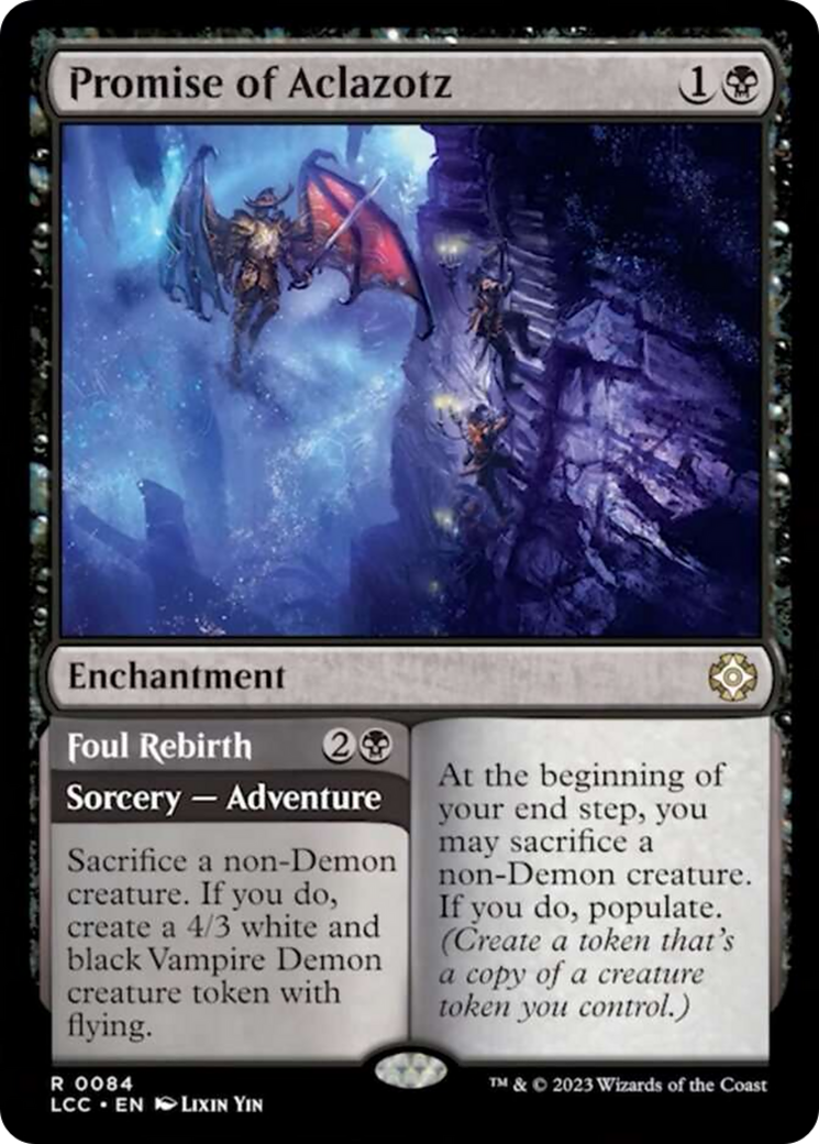Promise of Aclazotz // Foul Rebirth [The Lost Caverns of Ixalan Commander] | Good Games Adelaide SA