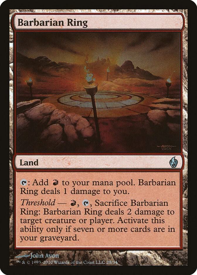 Barbarian Ring 28 (Premium Deck Series: Fire and Lightning)  - Foil | Good Games Adelaide SA