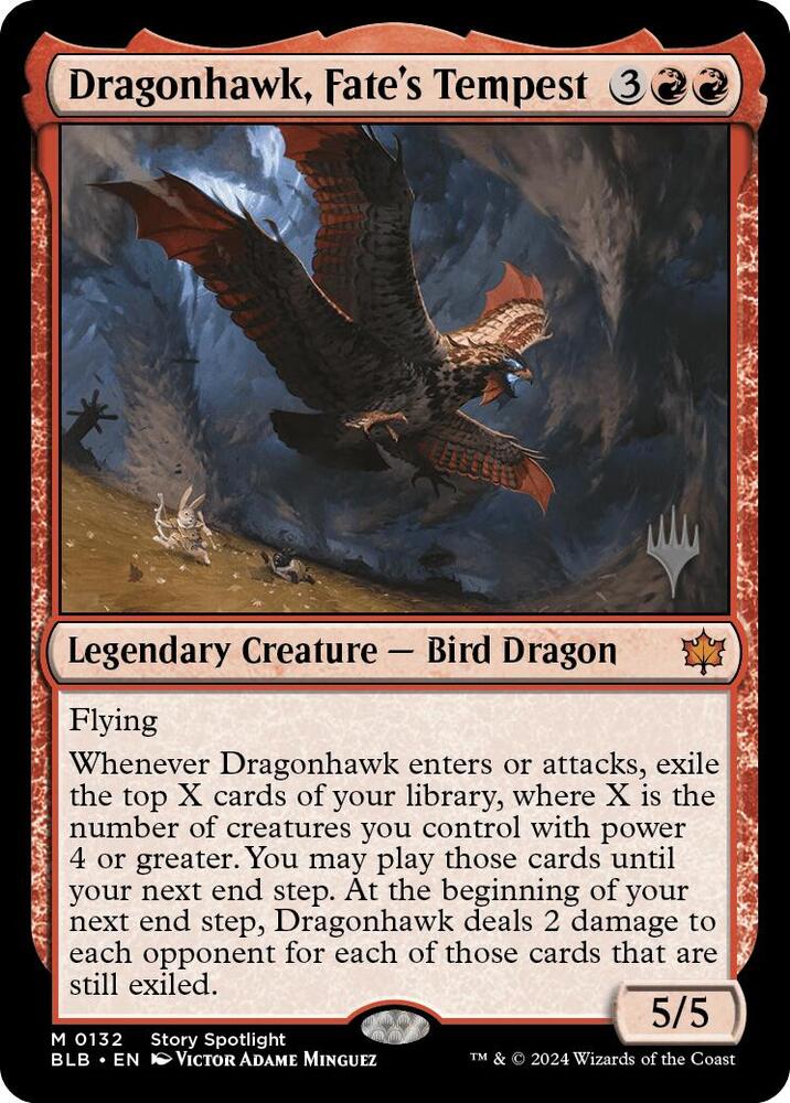 Dragonhawk Fates Tempest 132 (Promo Pack: Bloomburrow)  | Good Games Adelaide SA