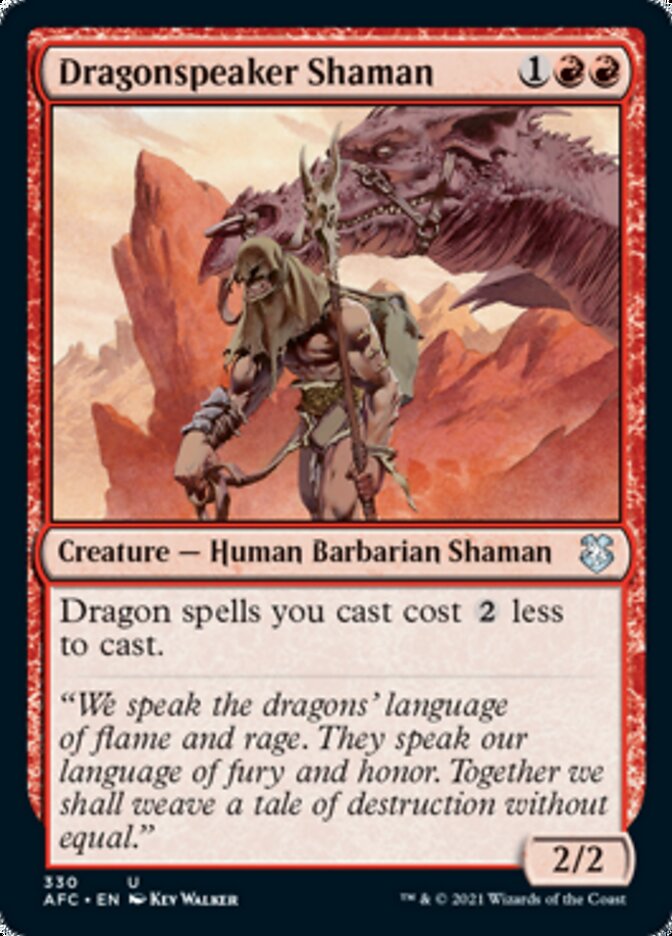 Dragonspeaker Shaman [Dungeons & Dragons: Adventures in the Forgotten Realms Commander] | Good Games Adelaide SA
