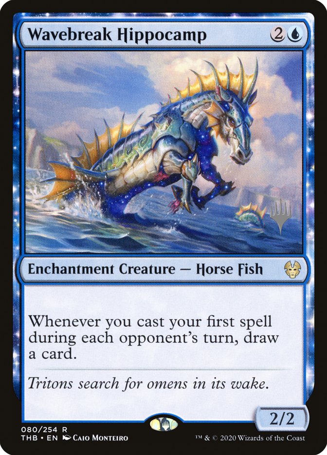 Wavebreak Hippocamp (Promo Pack) [Theros Beyond Death Promos] | Good Games Adelaide SA