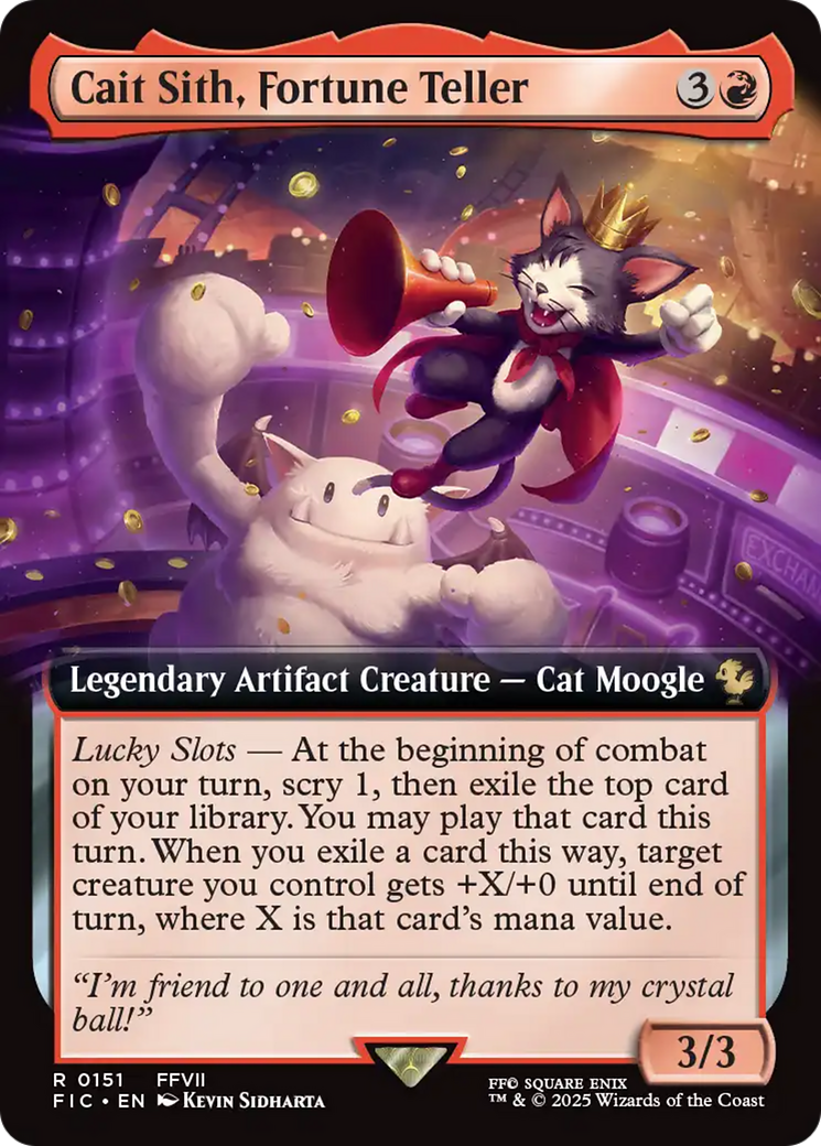 Cait Sith, Fortune Teller (Extended Art) [FINAL FANTASY Commander] | Good Games Adelaide SA