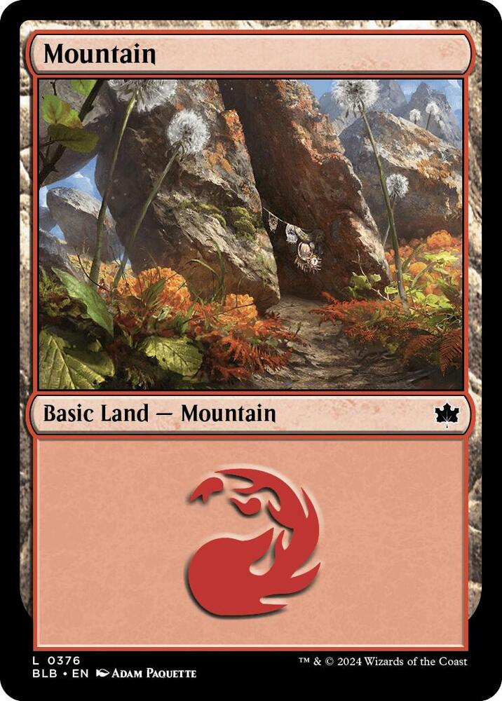 Mountain 0376 376 (Bloomburrow)  - Foil | Good Games Adelaide SA