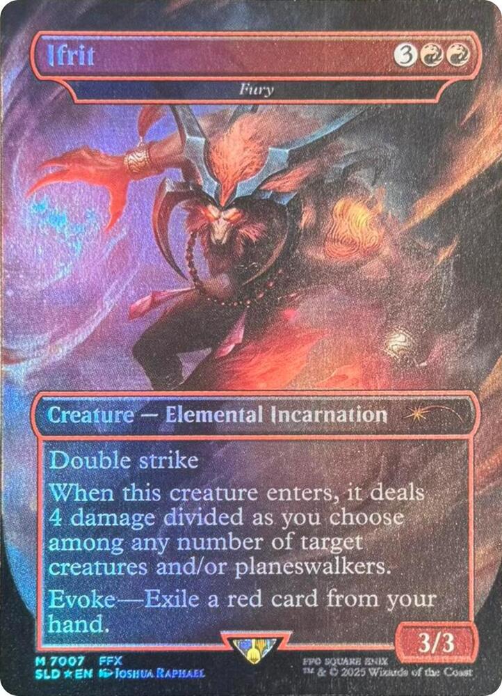 Ifrit Fury Rainbow Foil 7007 (Secret Lair Drop Series)  - Foil | Good Games Adelaide SA