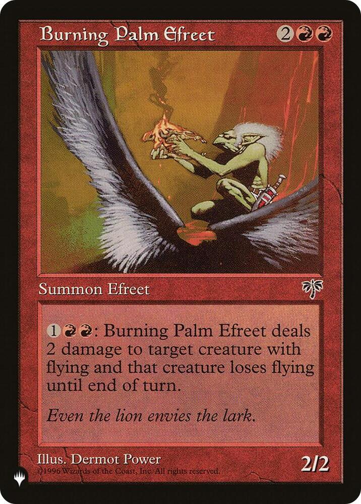 Burning Palm Efreet  (The List Reprints)  | Good Games Adelaide SA
