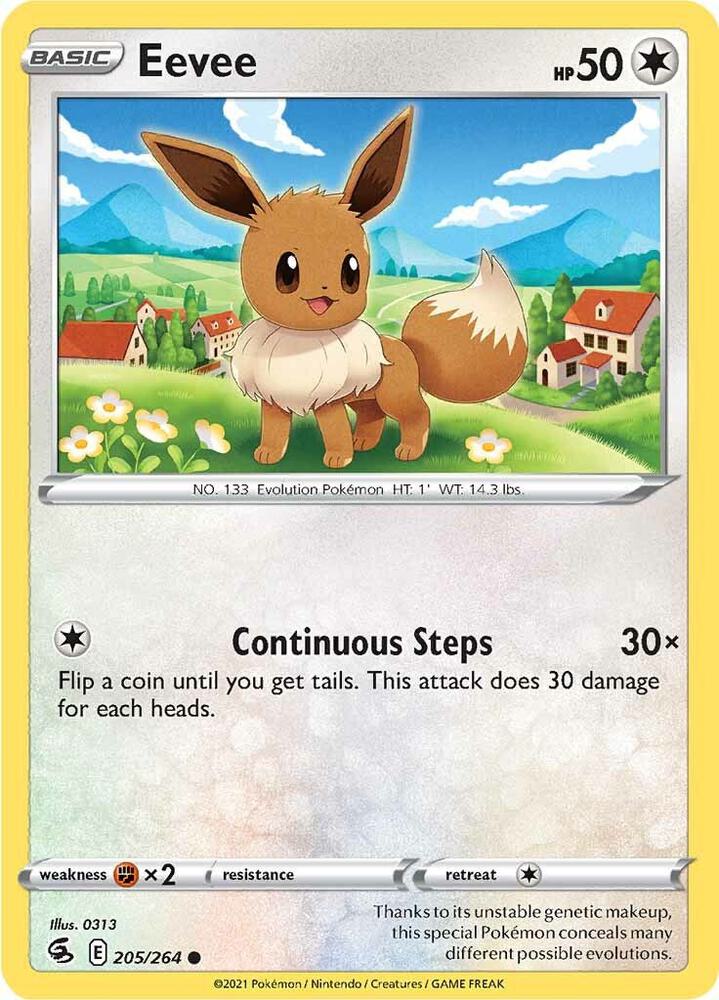 Eevee 205/264 (SWSH08: Fusion Strike)  | Good Games Adelaide SA