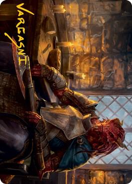 Jaded Sell Sword Art Card Gold Stamped Signature 47 (Art Series: Adventures in the Forgotten Realms)  | Good Games Adelaide SA