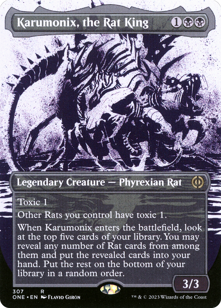 Karumonix, the Rat King (Borderless Ichor) [Phyrexia: All Will Be One] | Good Games Adelaide SA
