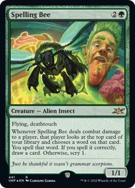 Spelling Bee Galaxy Foil 441 (Unfinity)  - Foil | Good Games Adelaide SA