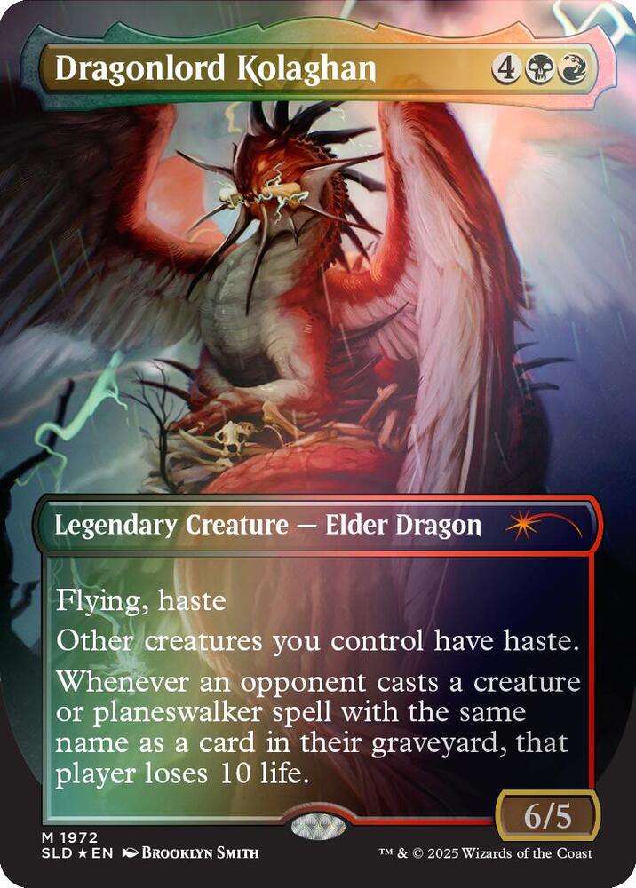 Dragonlord Kolaghan 1972 Rainbow Foil 1972 (Secret Lair Drop Series)  - Foil | Good Games Adelaide SA
