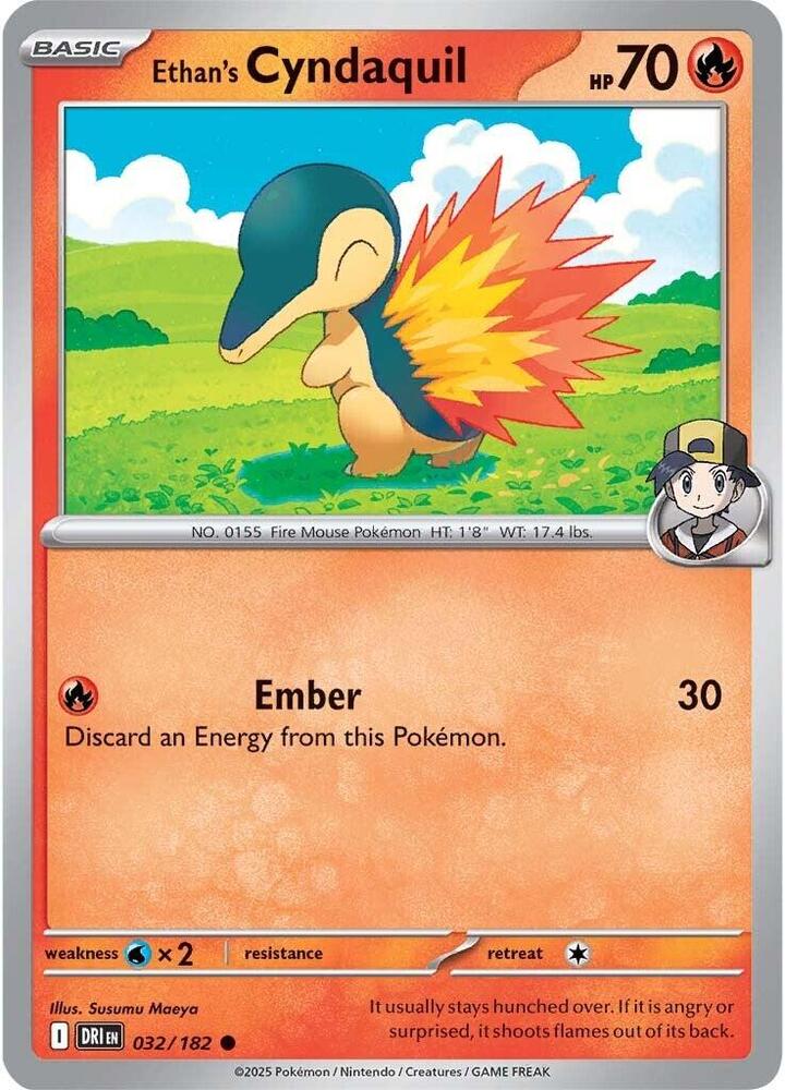 Ethan's Cyndaquil 032/182 (SV10: Destined Rivals)  | Good Games Adelaide SA