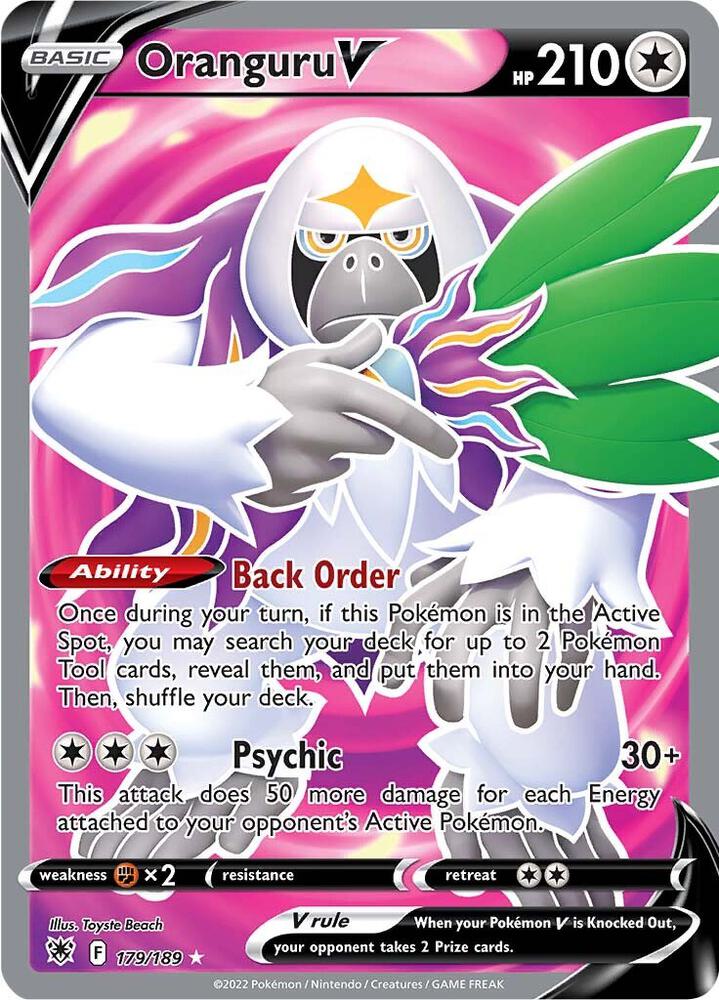 Oranguru V Full Art 179/189 (SWSH10: Astral Radiance)  - Holofoil | Good Games Adelaide SA