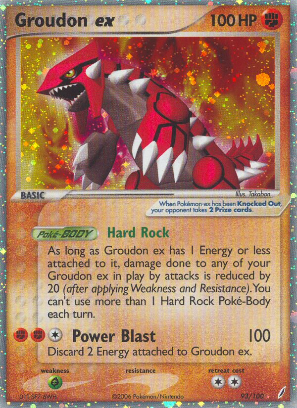 Groudon ex (93/100) [EX: Crystal Guardians] | Good Games Adelaide SA