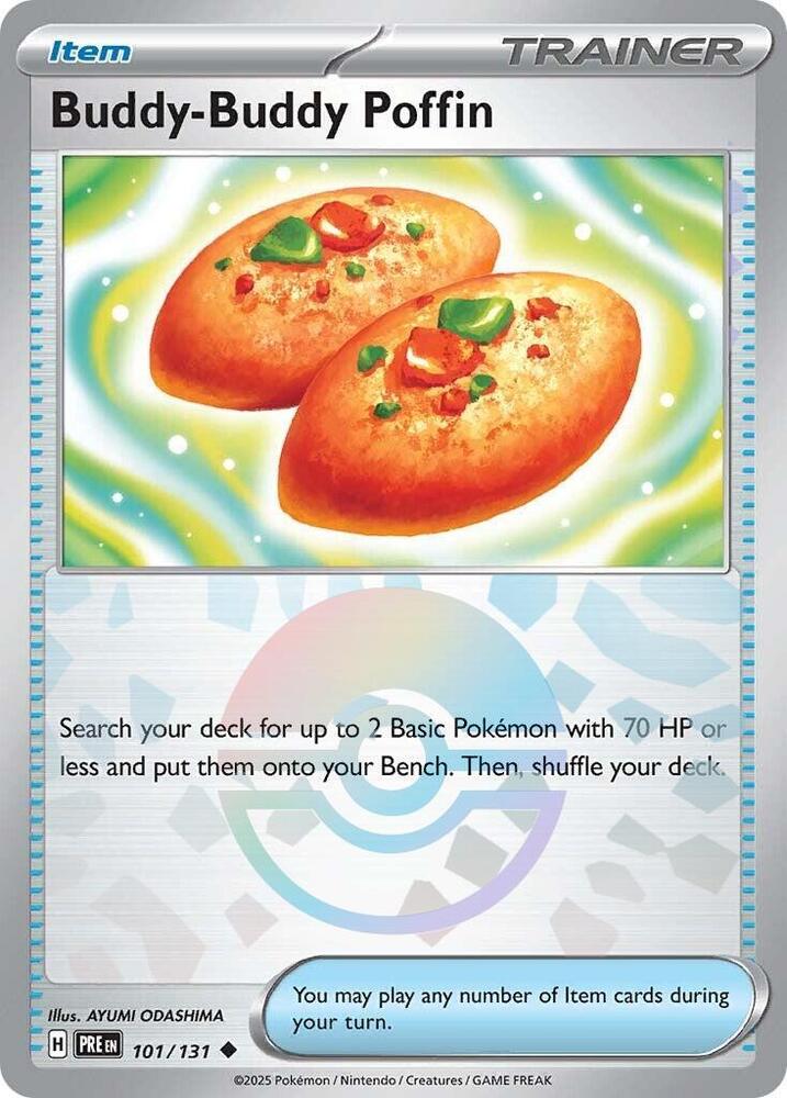 Buddy-Buddy Poffin (101/131) (Poke Ball Pattern) [Scarlet & Violet: Prismatic Evolutions] | Good Games Adelaide SA