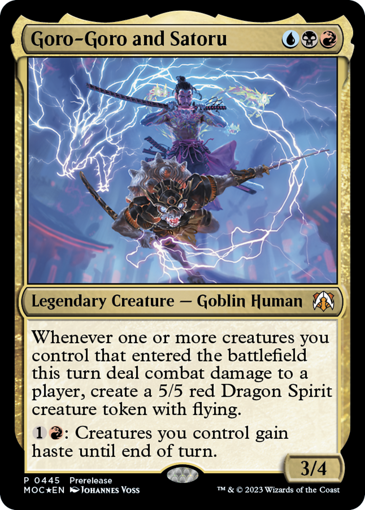 Goro-Goro and Satoru [March of the Machine Commander Prerelease Promos] | Good Games Adelaide SA