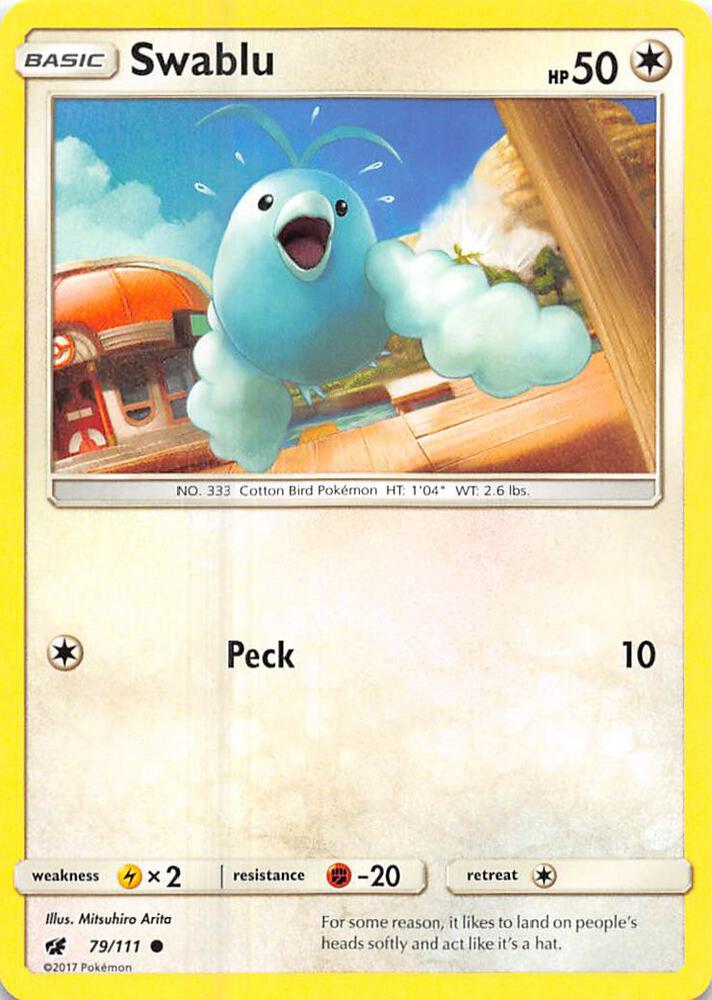 Swablu 79/111 (SM - Crimson Invasion)  | Good Games Adelaide SA