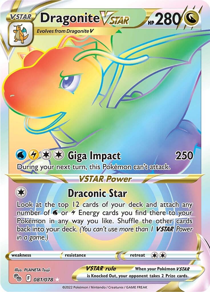 Dragonite VSTAR (081/078) [Pokémon GO] | Good Games Adelaide SA