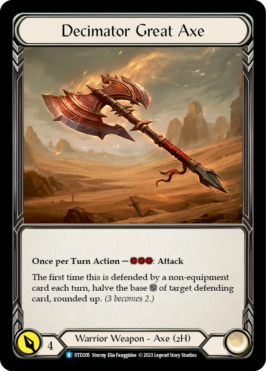 Decimator Great Axe [DTD205] (Dusk Till Dawn)  Cold Foil | Good Games Adelaide SA