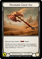 Decimator Great Axe [DTD205] (Dusk Till Dawn)  Cold Foil | Good Games Adelaide SA