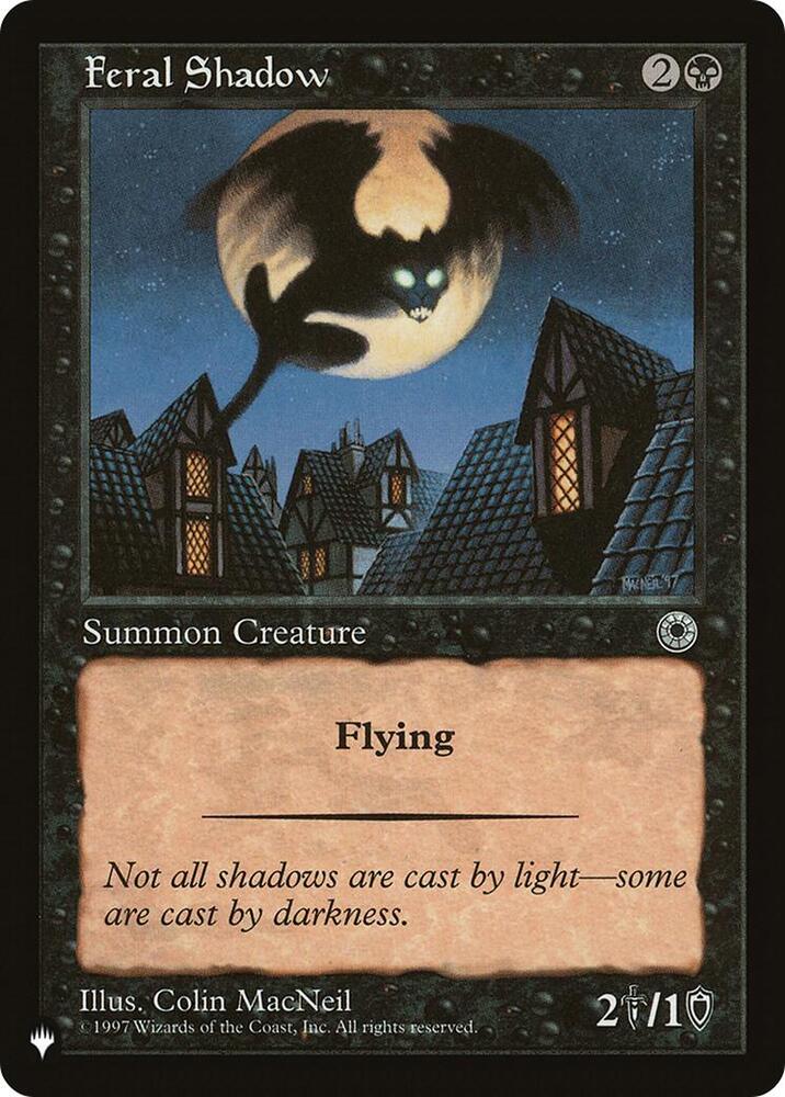 Feral Shadow  (The List Reprints)  | Good Games Adelaide SA
