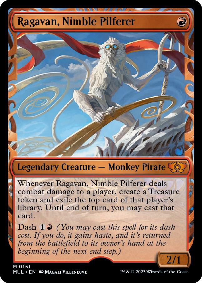 Ragavan Nimble Pilferer Halo Foil 151 (March of the Machine: Multiverse Legends)  - Foil | Good Games Adelaide SA