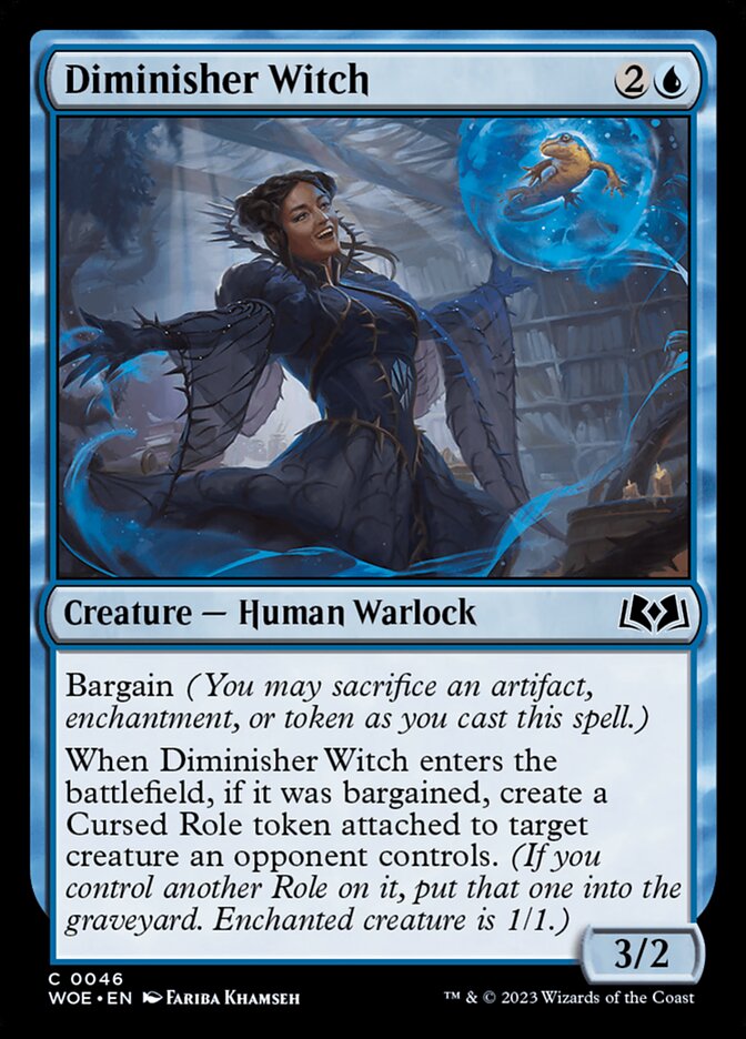 Diminisher Witch 46 (Wilds of Eldraine)  - Foil | Good Games Adelaide SA